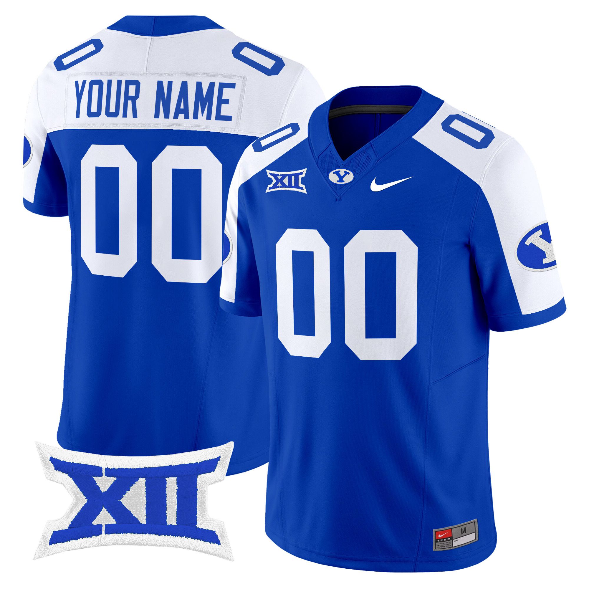 Men BYU Cougars Blue Nike 2024 Vapor Limited Custom NCAA Jersey